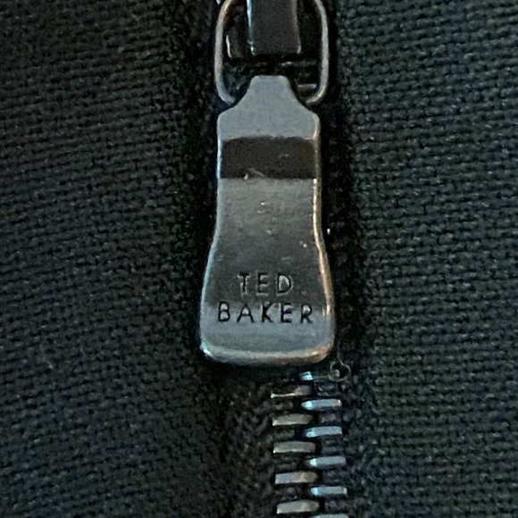 Ted Baker Black Linen Zip Coat- Career Executive - Picture 6 of 9